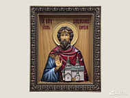 Икона резная Святой Владислав Сербский