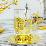 Подарочная чайная пара "Герб". Златоуст
